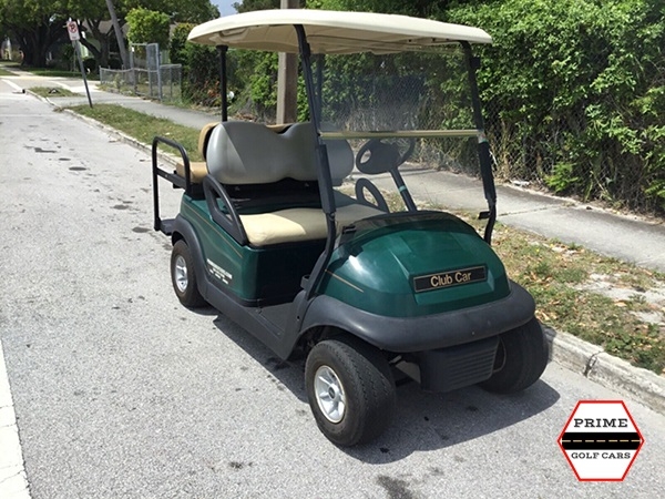 Green Club Car 4 Passenger Golf Cart affordable golf cart rental, golf cart rent lehigh acres