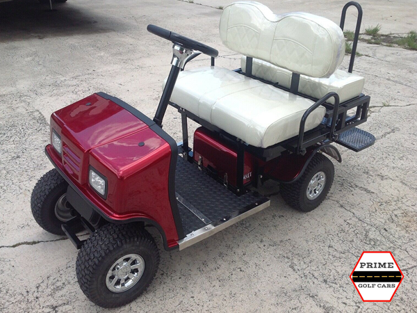 Maroon Cricket SX3 Mini Mobility Golf Cart affordable golf cart rental, golf cart rent lehigh acres