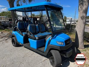 Ocean Blue Bintelli Beyond 6 Passenger Golf Cart lehigh acres golf cart rental, golf cart rentals