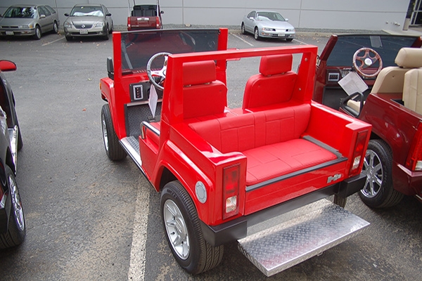 Red Hummer Golf Cart affordable golf cart rental, golf cart rent lehigh acres