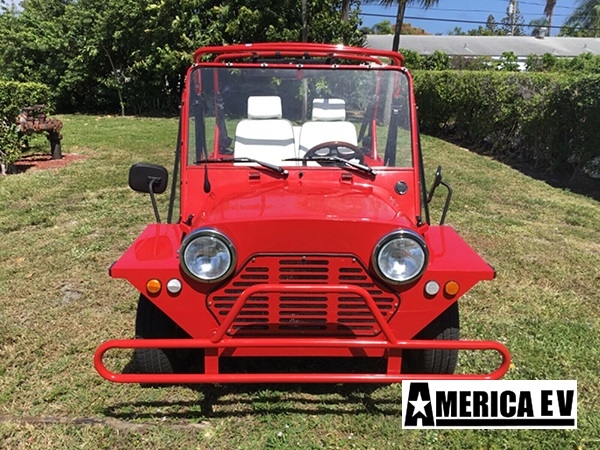 Red Mokee 4 Passenger Golf Cart affordable golf cart rental, golf cart rent lehigh acres