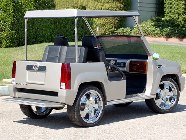 Silver Escalade Golf Cart affordable golf cart rental, golf cart rent lehigh acres